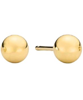 Złote kolczyki kulki 3 mm 333 – unisex, lekkie sztyfty.jpg